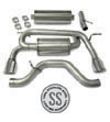 Corsa 14212 Stainless Exhaust 2006-2007 Hummer H3 Touring Dual Rear Exit Pro Series 4.0 Tip